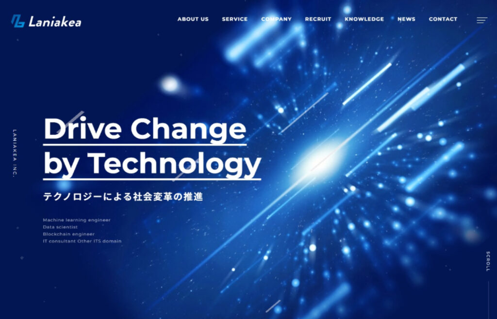 採用を中心としたコーポレートサイトで求職者にインパクトのあるサイトへ