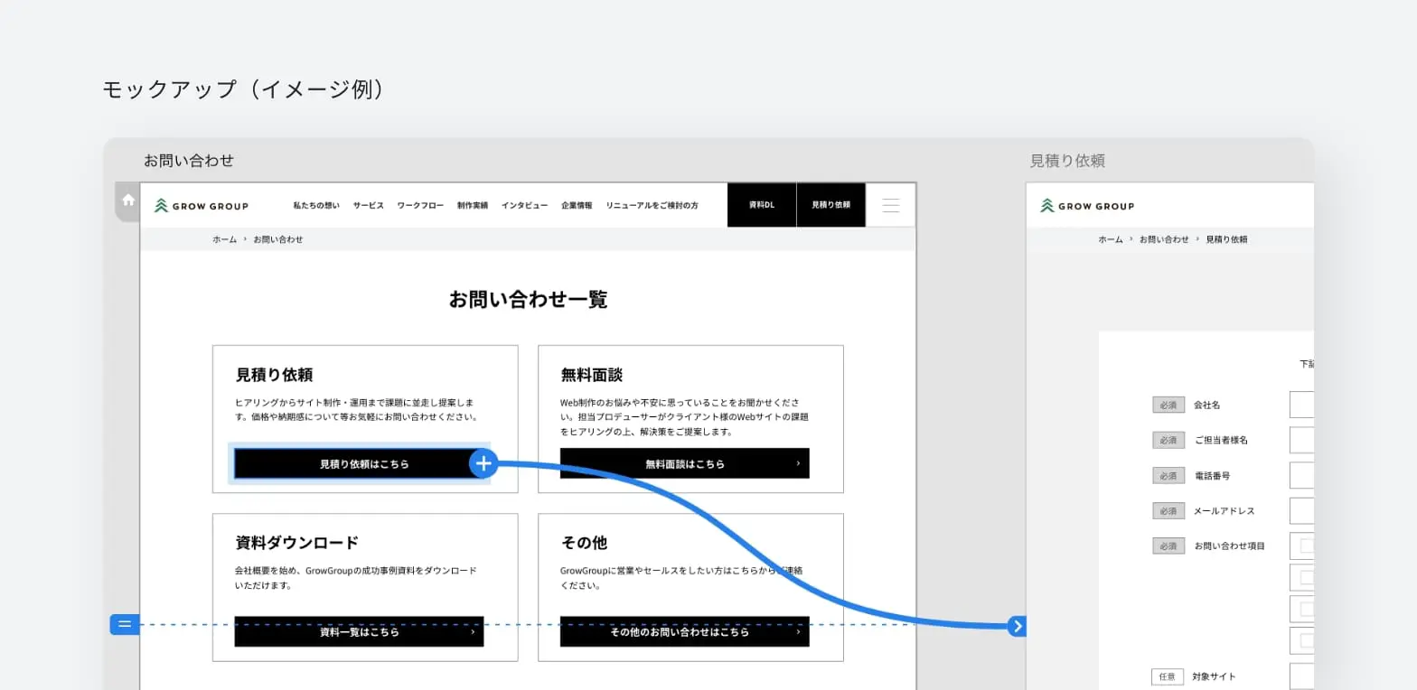 モックアップ | 名古屋のWebサイト制作会社【GrowGroup】